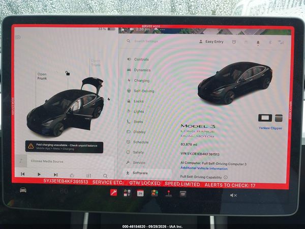 2019 TESLA MODEL 3 LONG RANGE/PERFORMANCE — I7