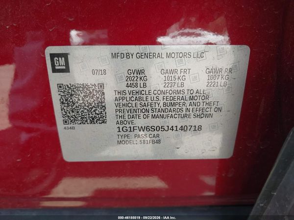 2018 CHEVROLET BOLT EV LT — I9