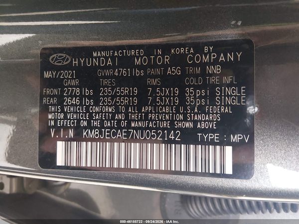 2022 HYUNDAI TUCSON LIMITED — I9
