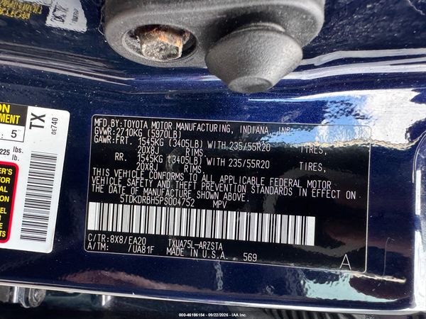 2023 TOYOTA HIGHLANDER XSE — I9