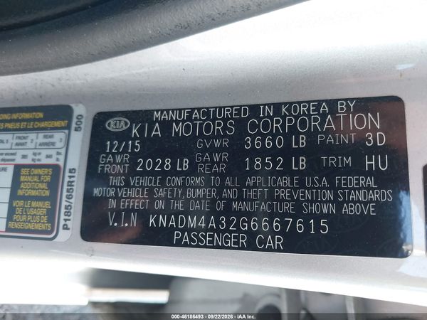 2016 KIA RIO LX — I9