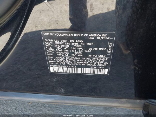 2024 VOLKSWAGEN ATLAS 2.0T SE W/TECHNOLOGY — I9