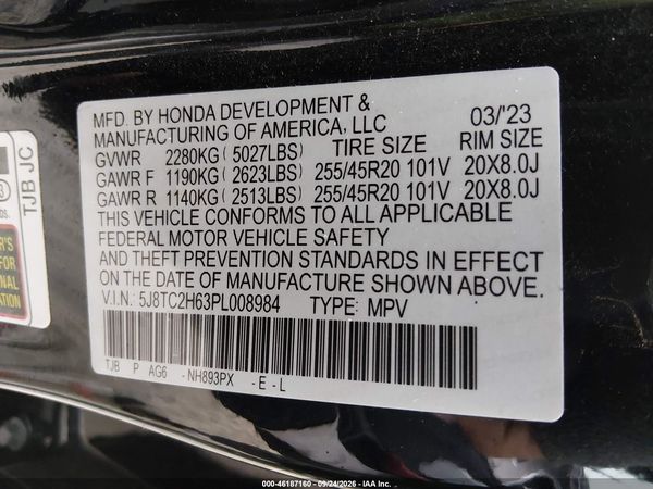 2023 ACURA RDX A-SPEC PACKAGE — I9