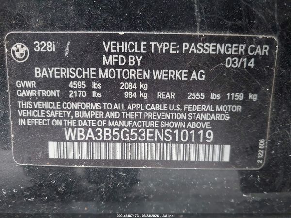 2014 BMW 328I XDRIVE — I9