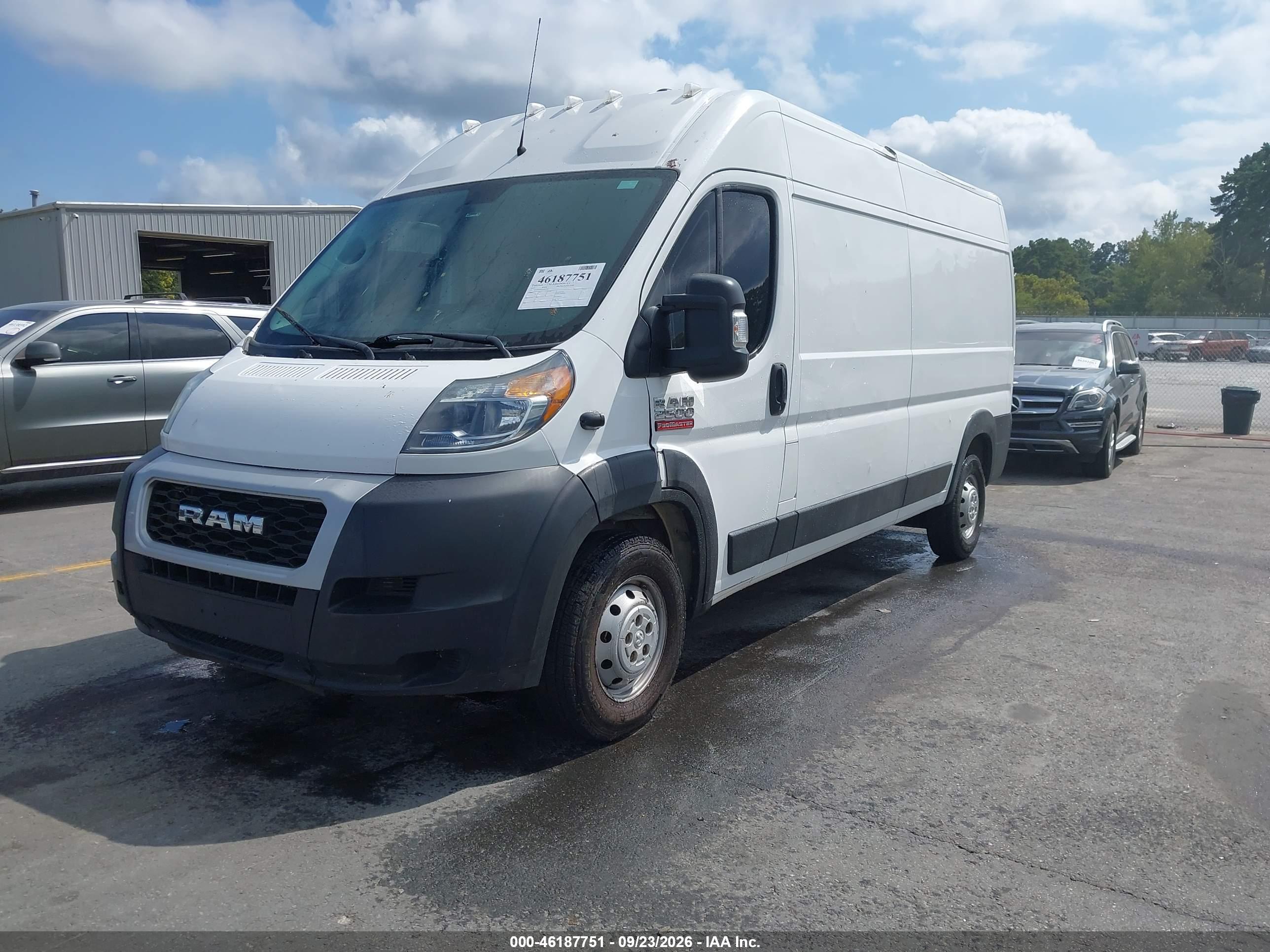 2019 RAM PROMASTER 2500 HIGH ROOF 159 WB — I2