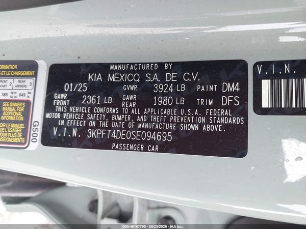 2025 KIA K4 LXS — I9