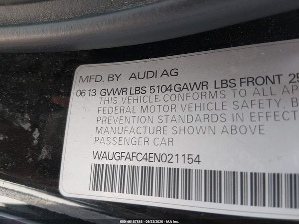 2014 AUDI A6 2.0T PREMIUM — I9