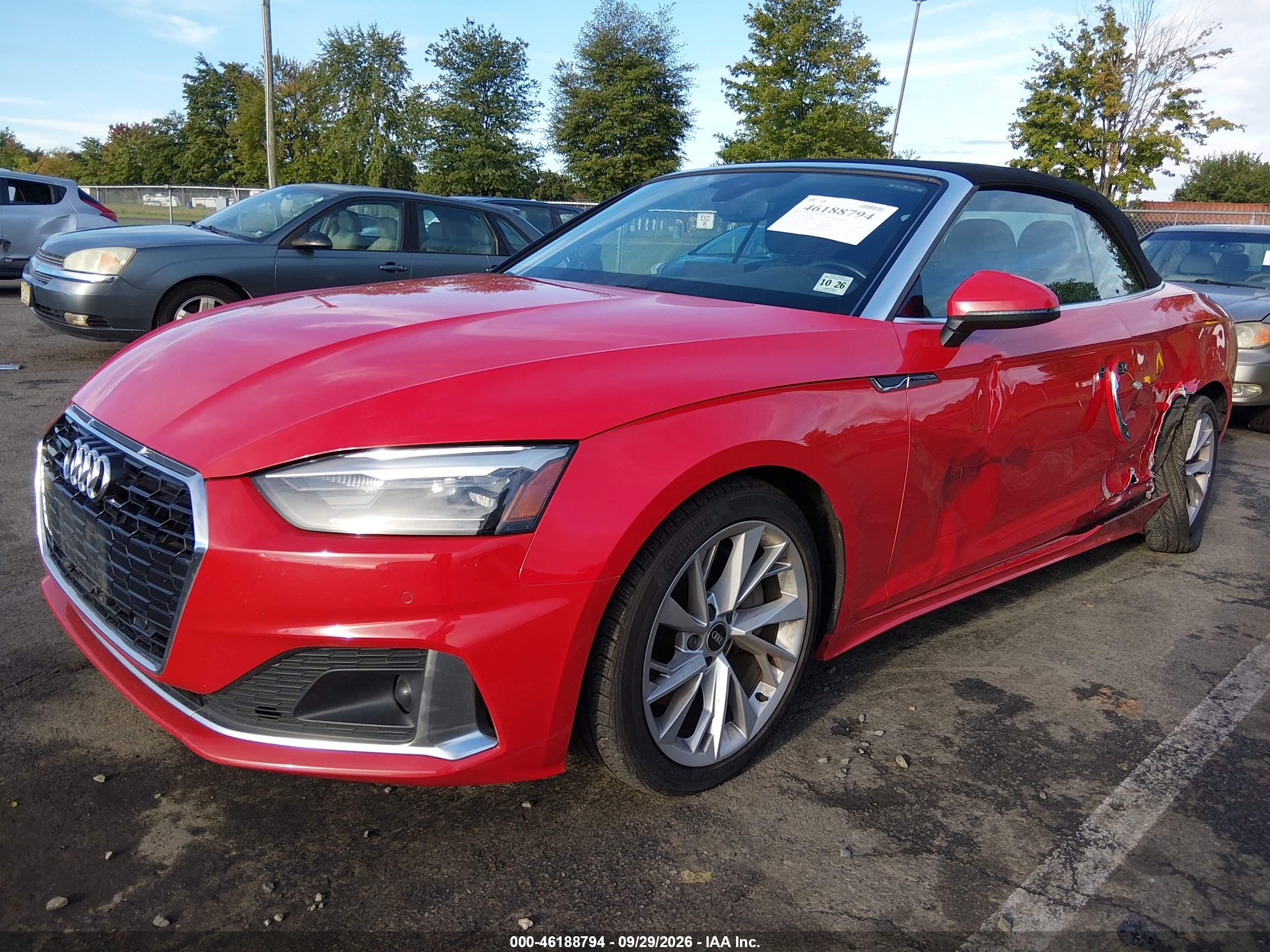 2022 AUDI A5 CABRIOLET PREMIUM — I2
