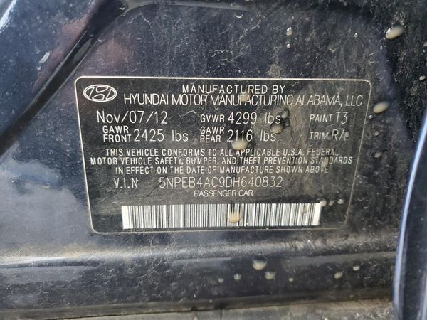 2013 HYUNDAI SONATA
