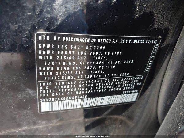 2019 VOLKSWAGEN TIGUAN — I9