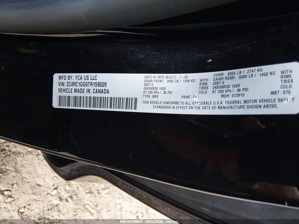 2026 CHRYSLER PACIFICA LIMITED — I9