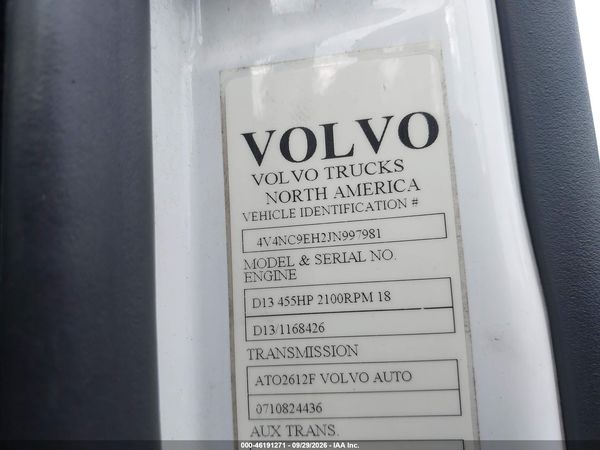 2018 VOLVO VNL — I9