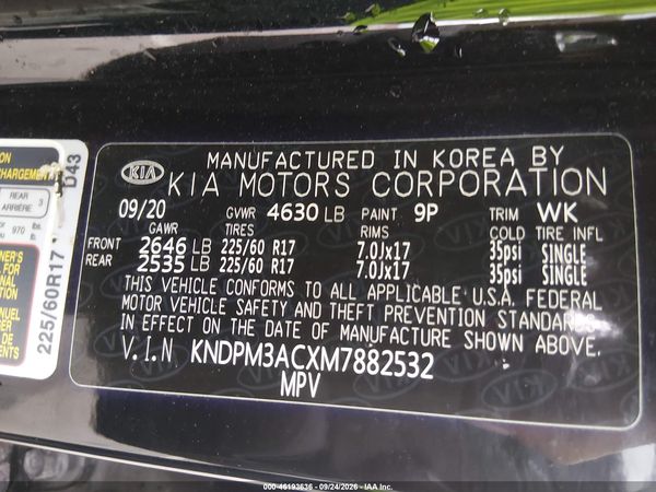 2021 KIA SPORTAGE LX — I9