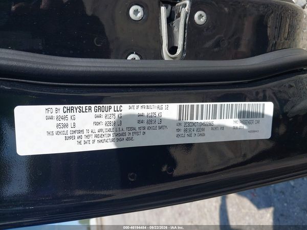 2013 DODGE CHARGER R/T — I9