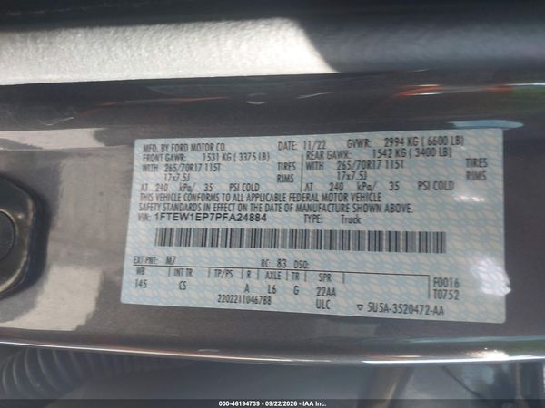 2023 FORD F-150 XL — I9