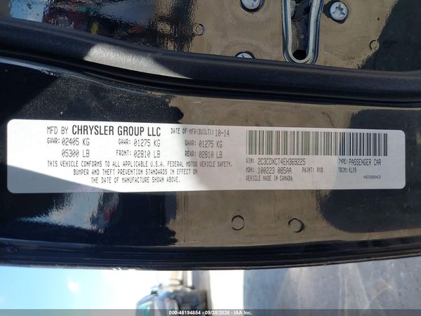 2014 DODGE CHARGER ROAD/TRACK — I9