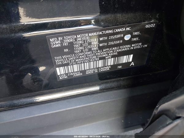 2022 TOYOTA RAV4 XLE PREMIUM — I9