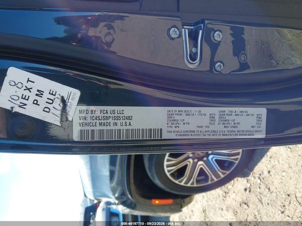2025 JEEP WAGONEER L SERIES II 4X4 — I9