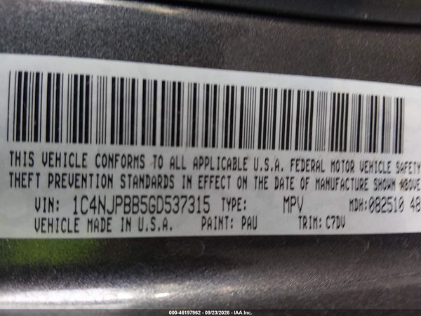 2016 JEEP PATRIOT SPORT — I9