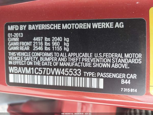 2013 BMW X1 SDRIVE28I — I9