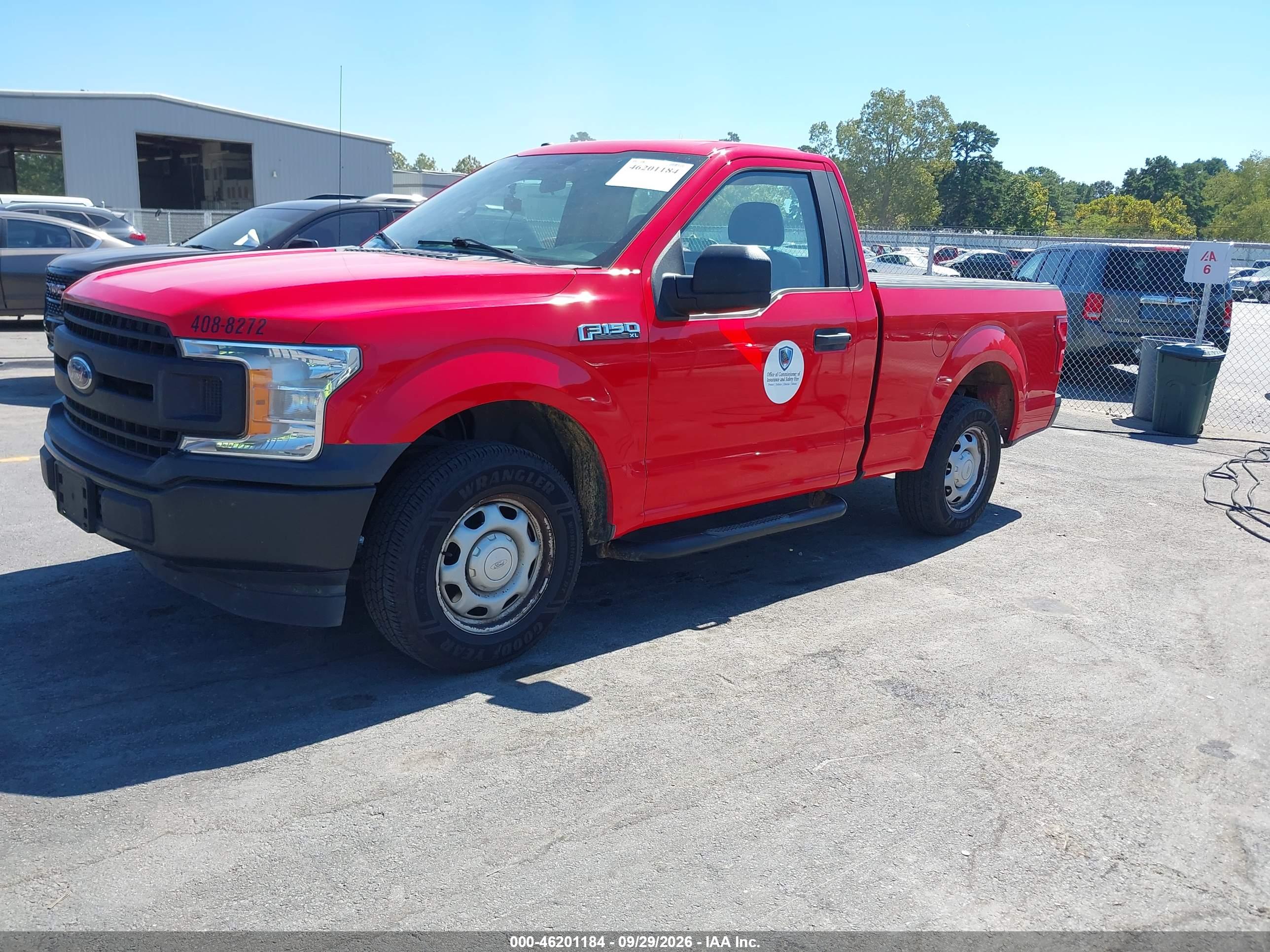 2018 FORD F-150 XL — I2