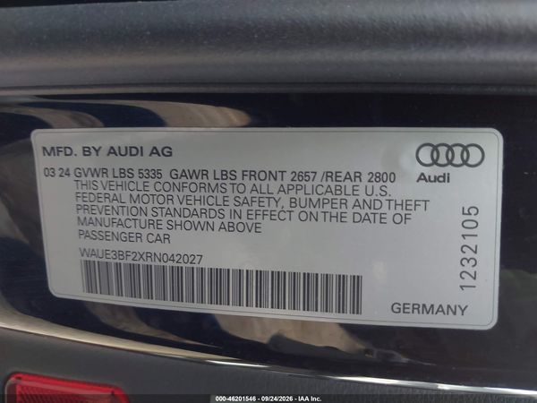 2024 AUDI A6 — I9