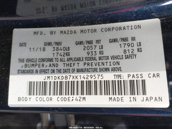 2019 MAZDA CX-3 SPORT — I9