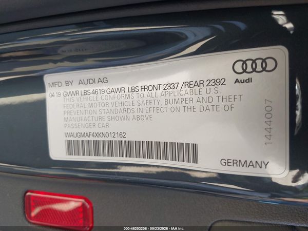 2019 AUDI A4 40 TITANIUM PREMIUM — I9