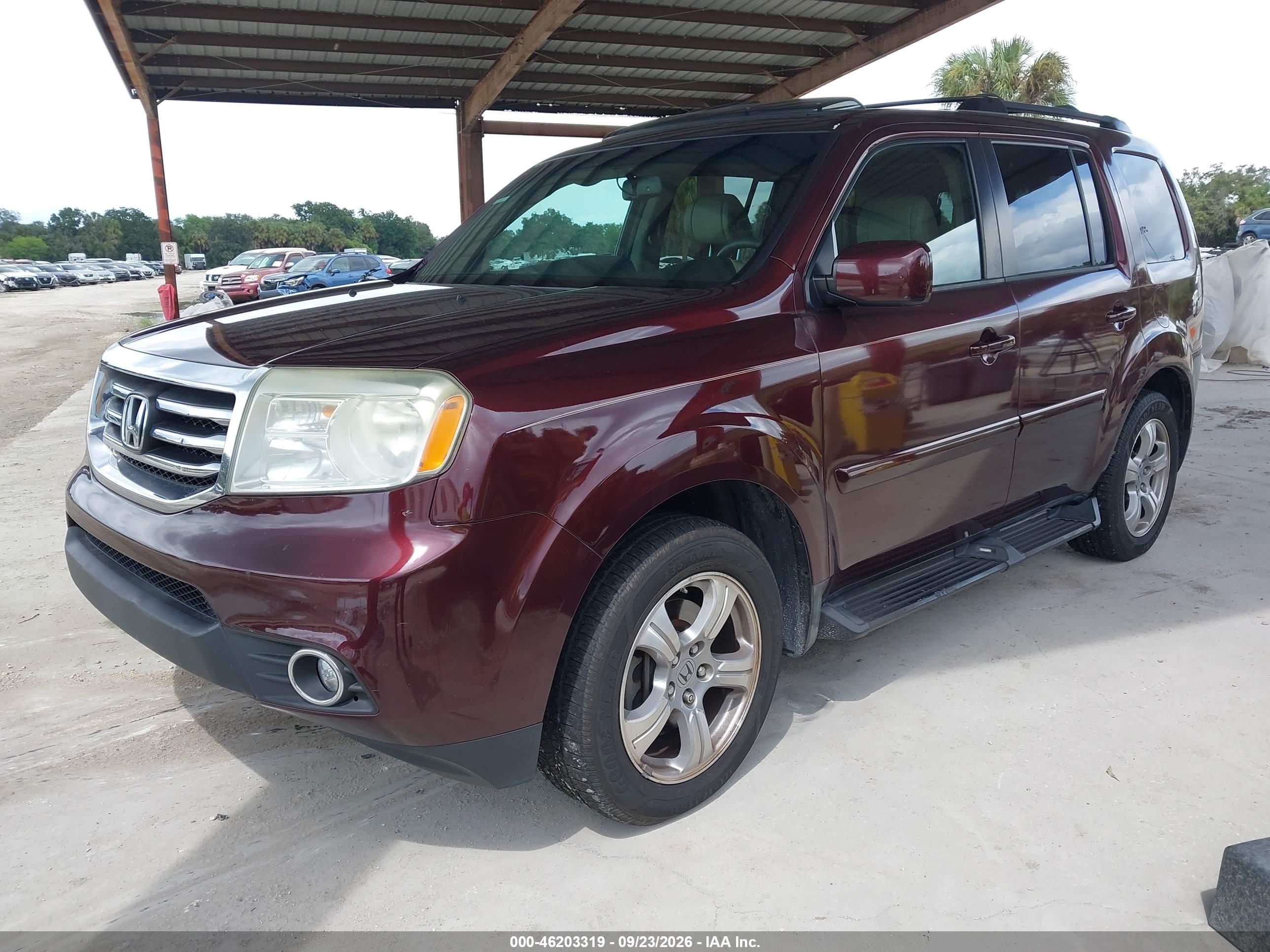 2012 HONDA PILOT EX-L — I2