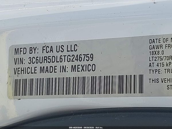 2026 RAM 2500 BIG HORN  4X4 6'4 BOX — I9