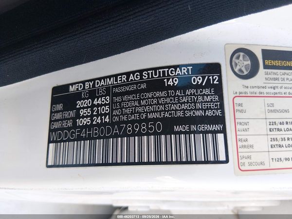 2013 MERCEDES-BENZ C-CLASS C 250 SPORT — I9