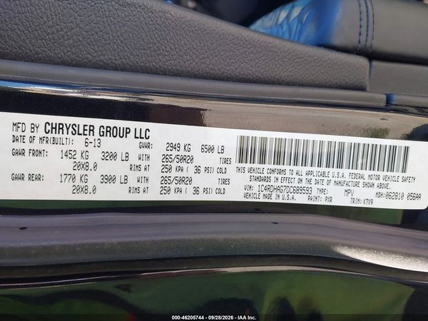 2013 DODGE DURANGO SXT — I9