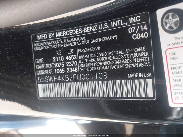 2015 MERCEDES-BENZ C 300 4MATIC — I9