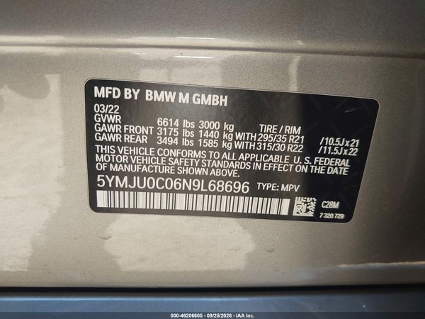 2022 BMW X5 M X5 M/M Competition — I9
