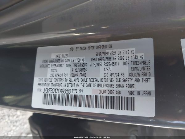2021 MAZDA CX-5 TOURING — I9