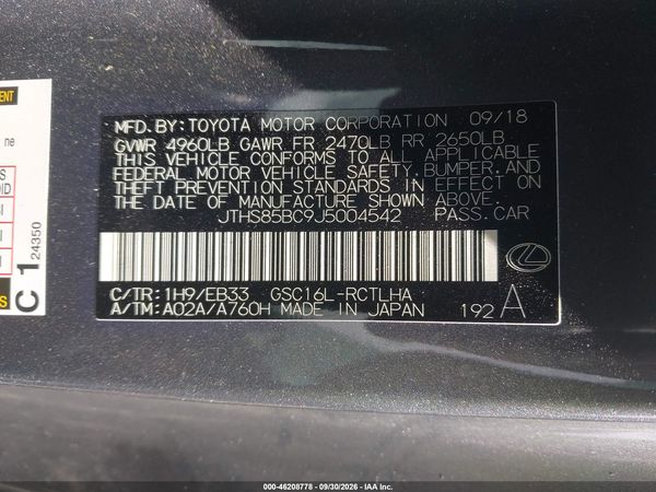 2018 LEXUS RC 300 — I9