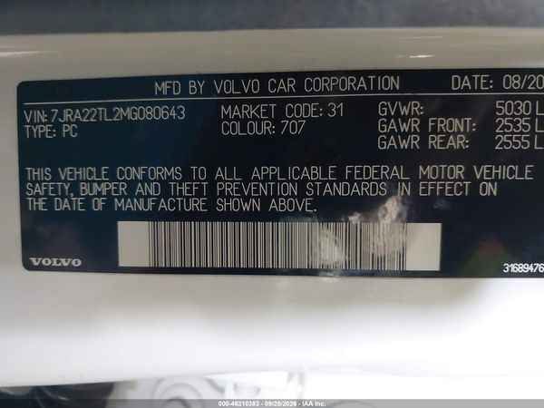 2021 VOLVO S60 T6 INSCRIPTION — I9
