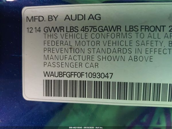 2015 AUDI A3 2.0T PREMIUM — I9