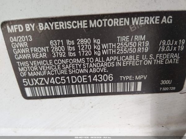 2013 BMW X5 — I9
