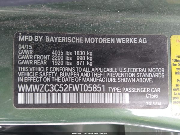 2015 MINI COUNTRYMAN COOPER S — I9
