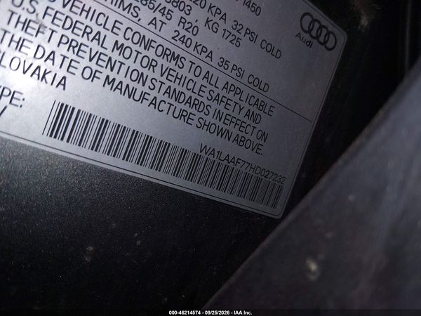 2017 AUDI Q7 3.0T PREMIUM — I9