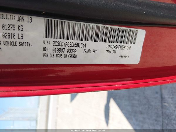 2013 DODGE CHALLENGER SXT — I9