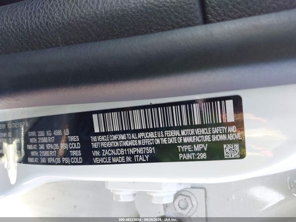 2022 JEEP RENEGADE LATITUDE 4X4 — I9