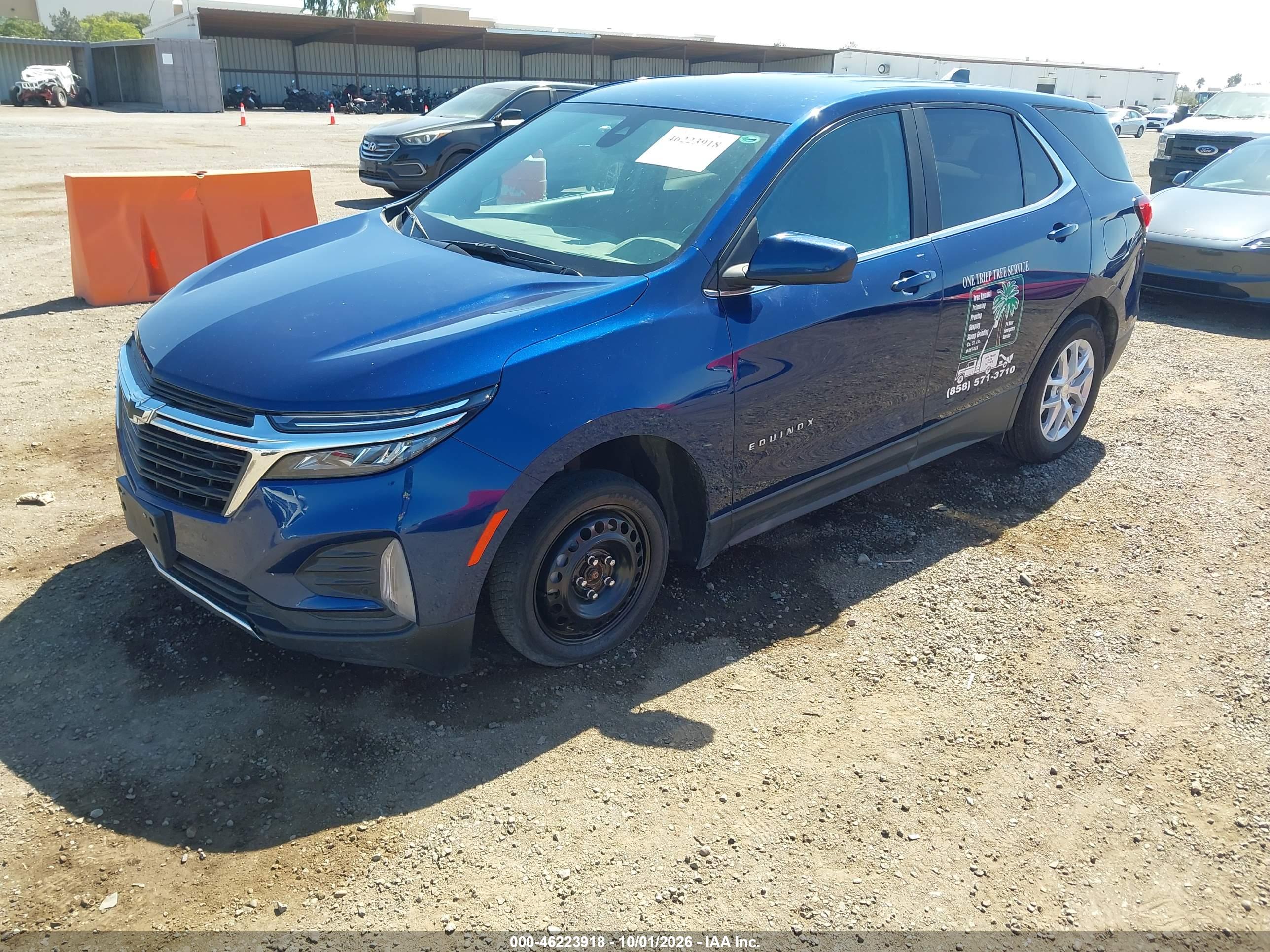 2022 CHEVROLET EQUINOX FWD LT — I2