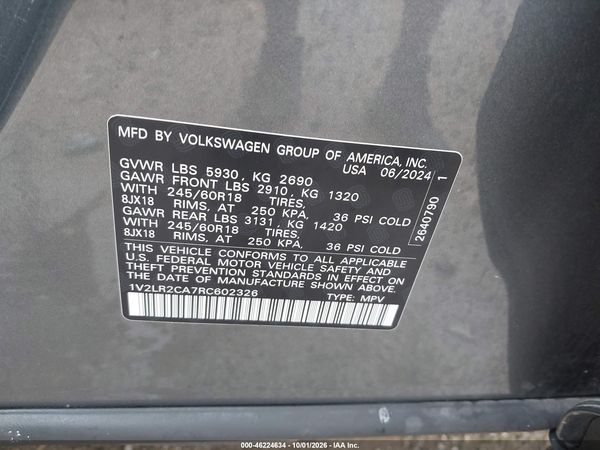 2024 VOLKSWAGEN ATLAS 2.0T SE — I9