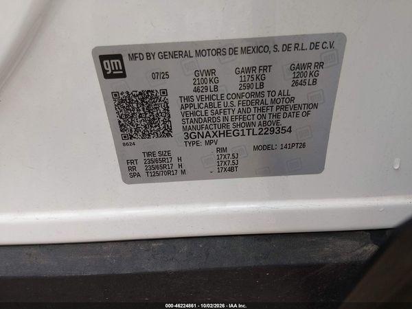 2026 CHEVROLET EQUINOX FWD LT — I9