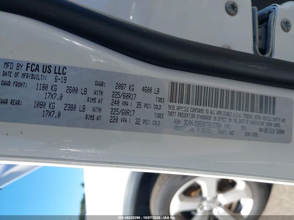 2019 JEEP COMPASS LATITUDE 4X4 — I9