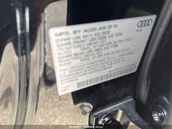 2020 AUDI Q8 — I9