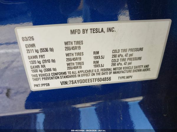 2026 TESLA MODEL Y — I9