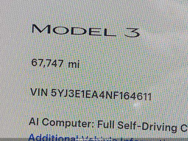 2022 TESLA MODEL 3 REAR-WHEEL DRIVE — I118